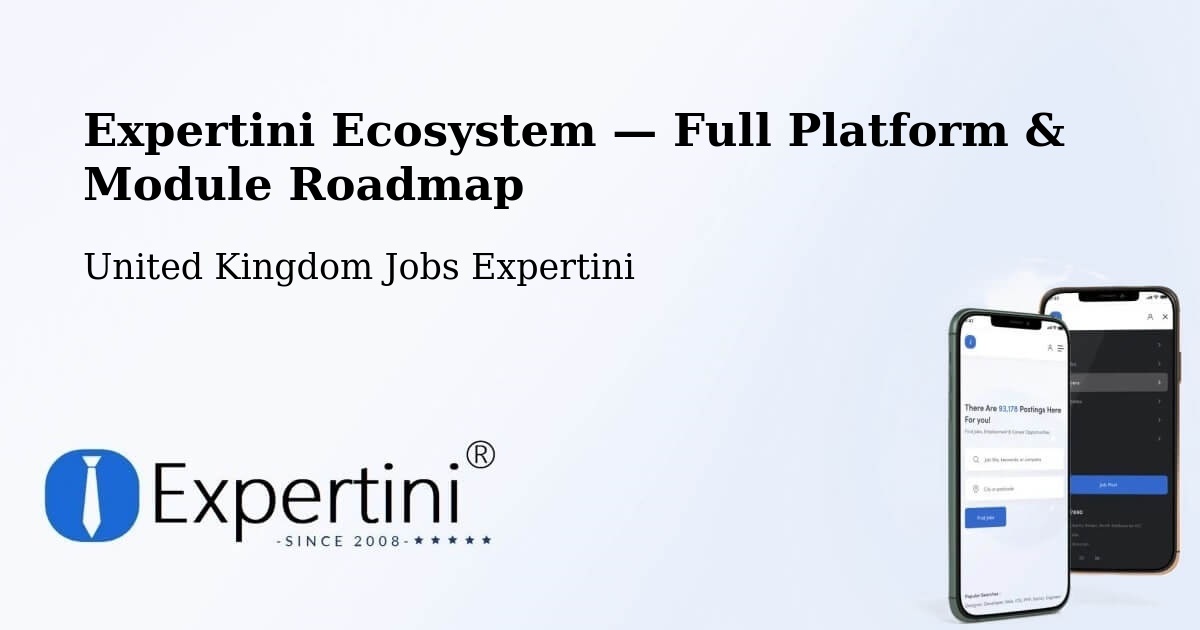 Expertini Ecosystem — Full Platform & Module Roadmap – Fareham